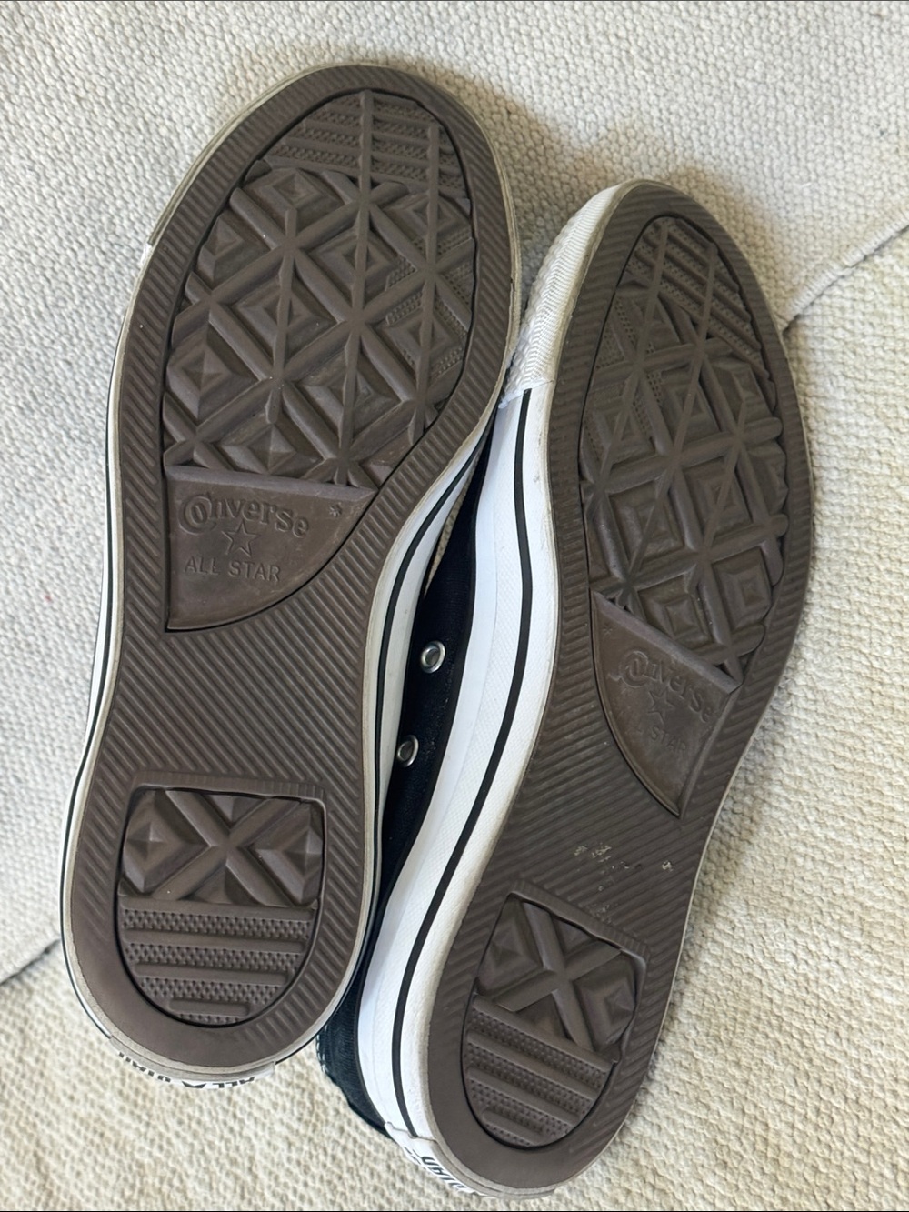 Converse men’s 7 1/2 - wm’s 9.5 - eur 41 Black Low Top Slip-On Canvas Sneakers - Picture 9 of 13